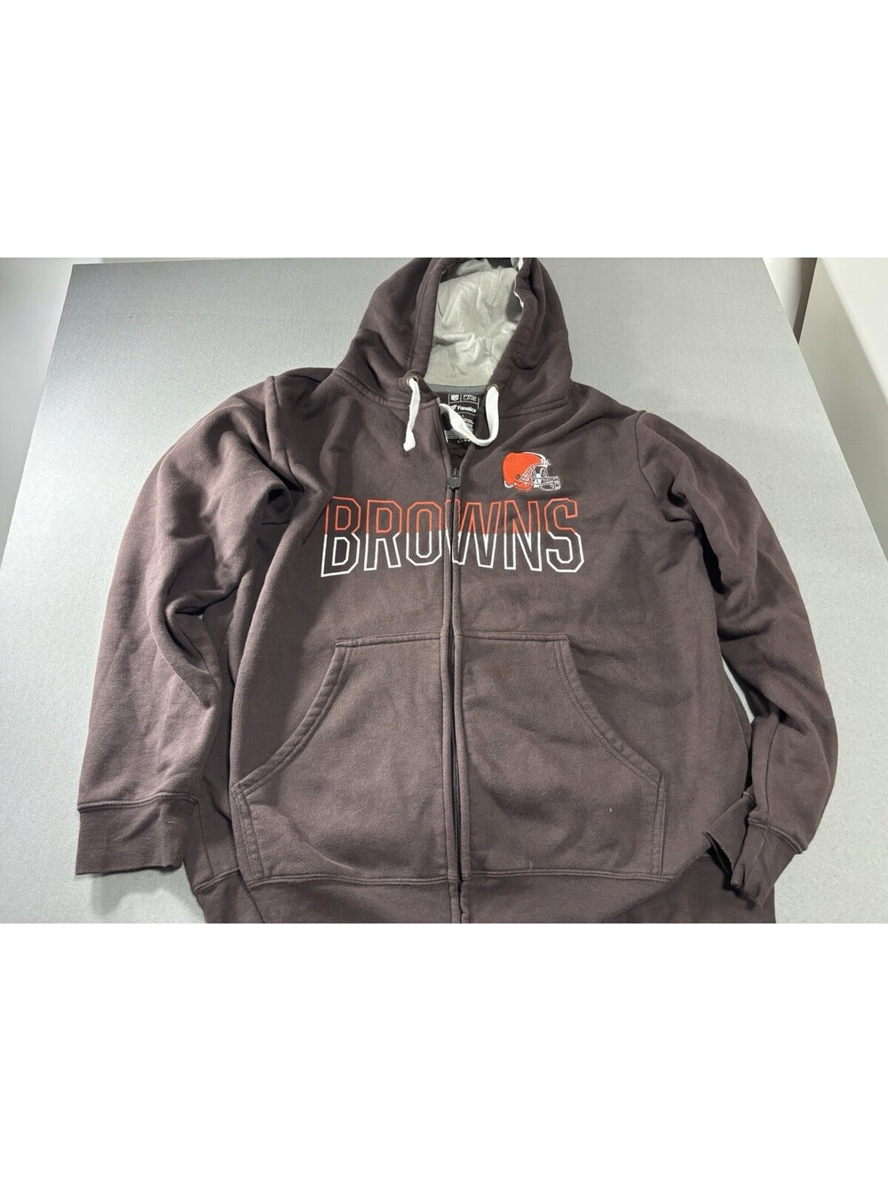 Fanatics Cleveland Browns Men's Zip Hooded Sweatshirt Large